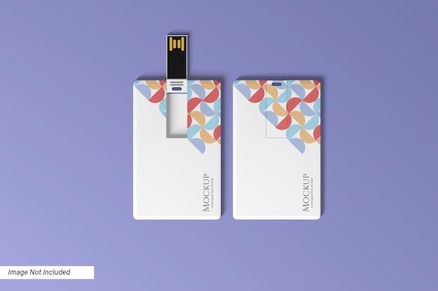 PSD usb card mockup