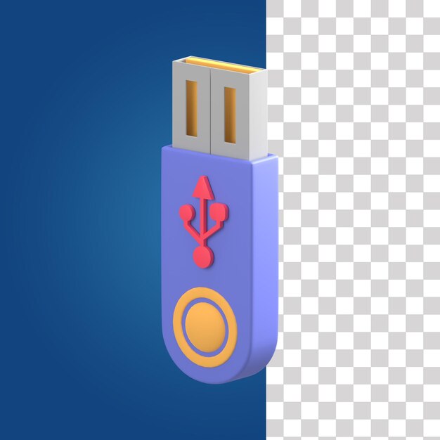 Значок usb-накопителя 3d