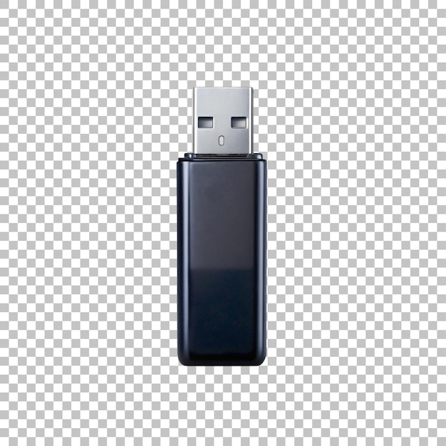 USB drive 3d style isolated on a white transparency background