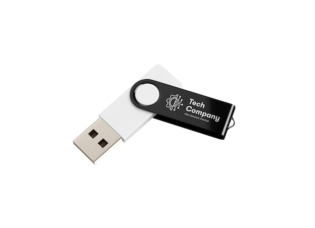 PSD usb flash drive editable mockup