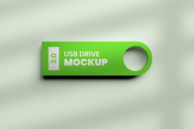 Mockup di unità flash usb nel rendering 3d