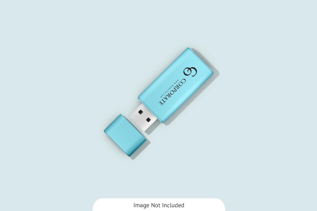 USBフラッシュドライブのモックアップ