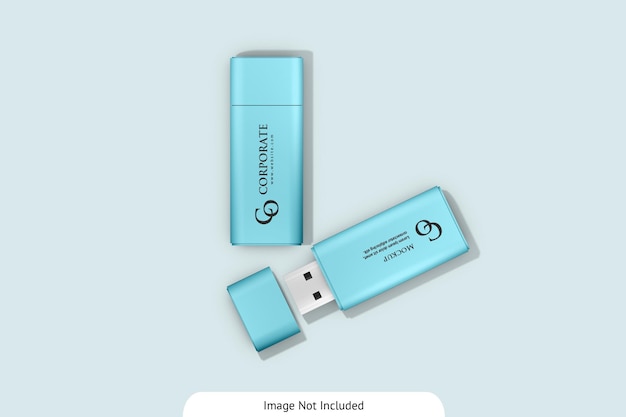 PSD mockup di unità flash usb