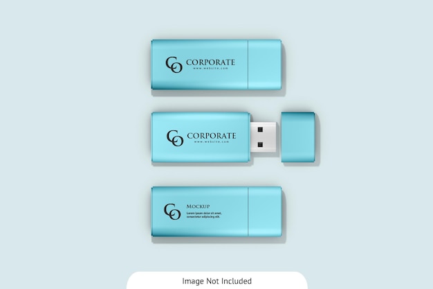 USB フラッシュ ドライブのモックアップ