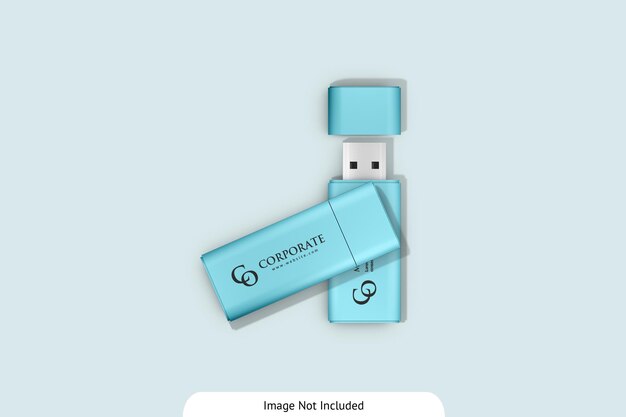 PSD usb flash drive mockup