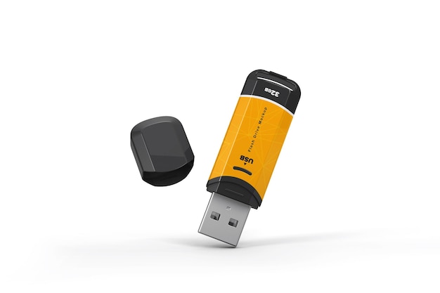 USB flash drive mockup