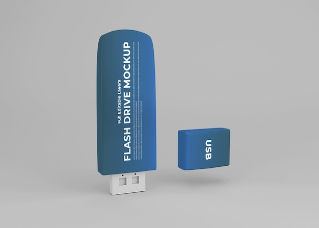 Mockup di chiavetta usb flash drive