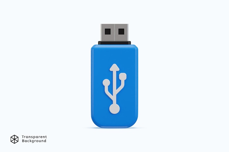 PSD usb 드라이브 아이콘 3d 렌더링 터 일러스트레이션