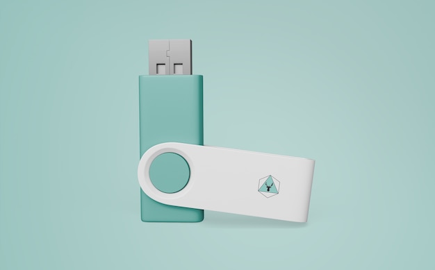 PSD usb stick mockup for merchandising