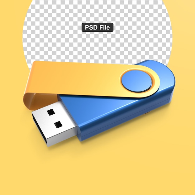 Usb stick mockup voor merchandising