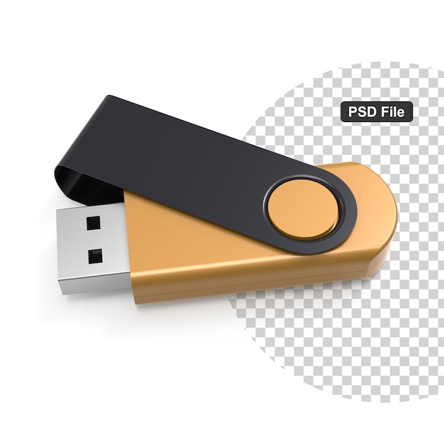 PSD usb stick mockup voor merchandising