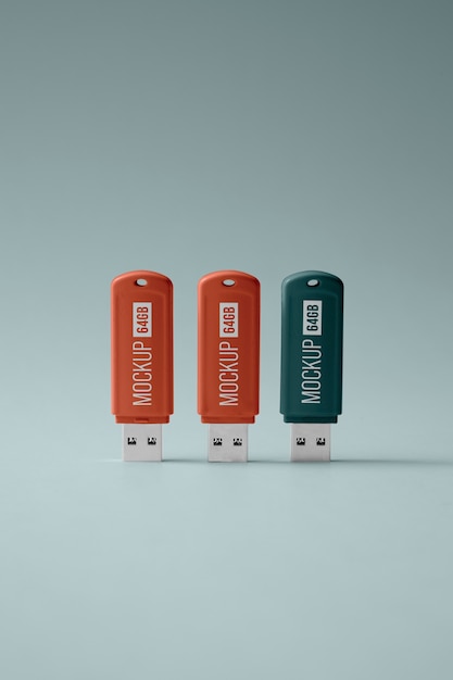 PSD design mockup di chiavette usb