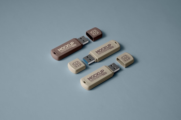 PSD usb sticks mockup design