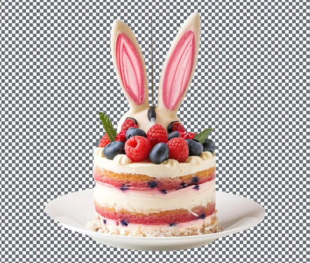 PSD of use bunny ear shaped cake server isolated on transparent background