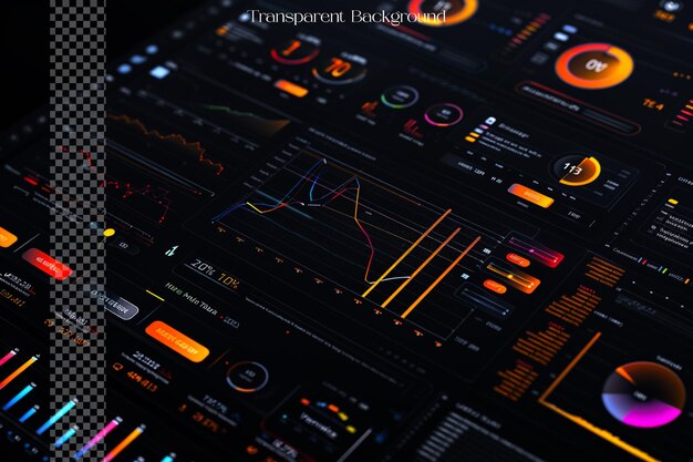 users can interact with different elements of the infog on transparent background