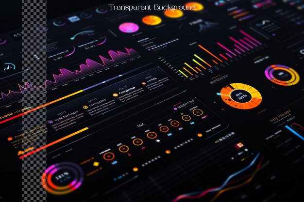 users can interact with different elements of the infog on transparent background