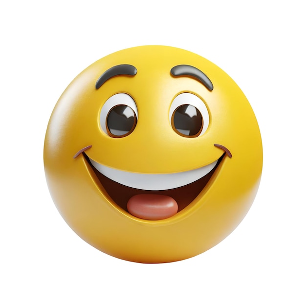 PSD uśmiechnięte 3d szczęśliwe emoji