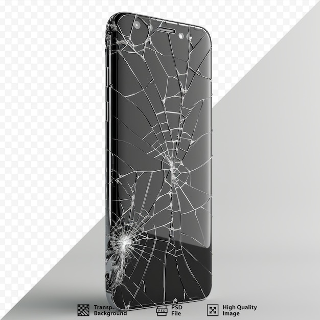PSD uszkodzony ekran smartfona podzielony czujnik ekranu