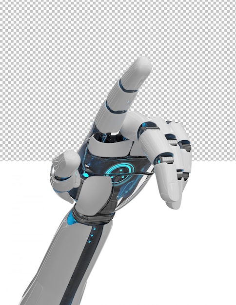 Utskuren öppen robothand