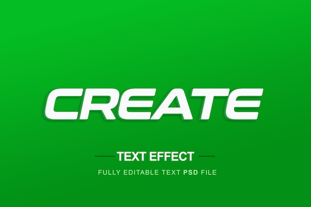 Utwórz zielony efekt tekstowy