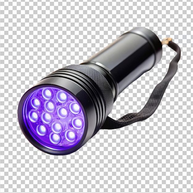 PSD uv flashlight for uncovering hidden markings on transparent background