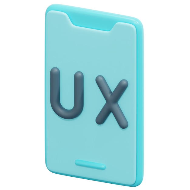 PSD ux 3d render icon illustration