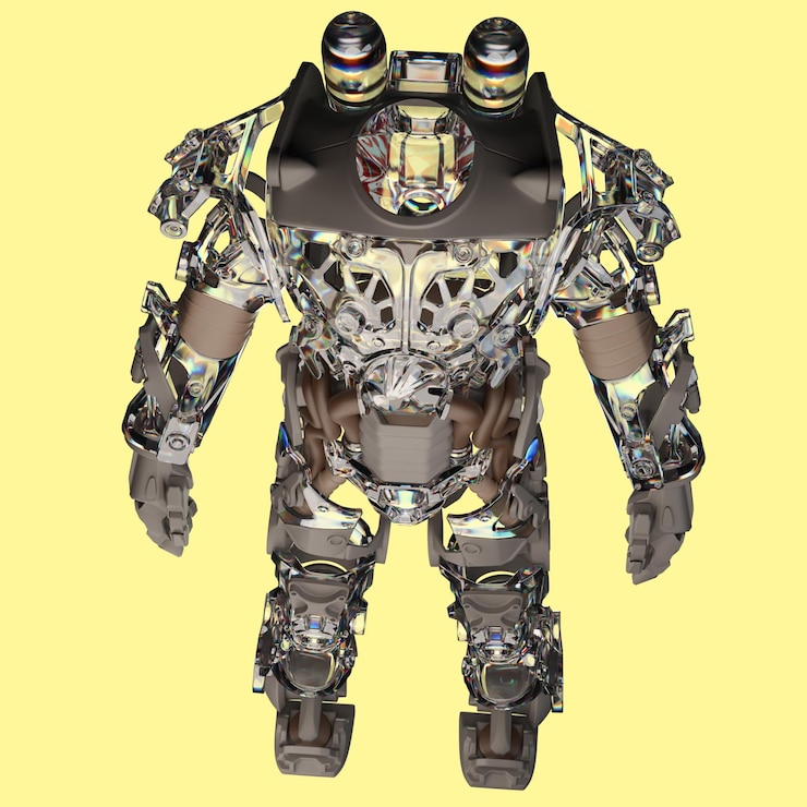 PSD üzerinde robot olan bir robot