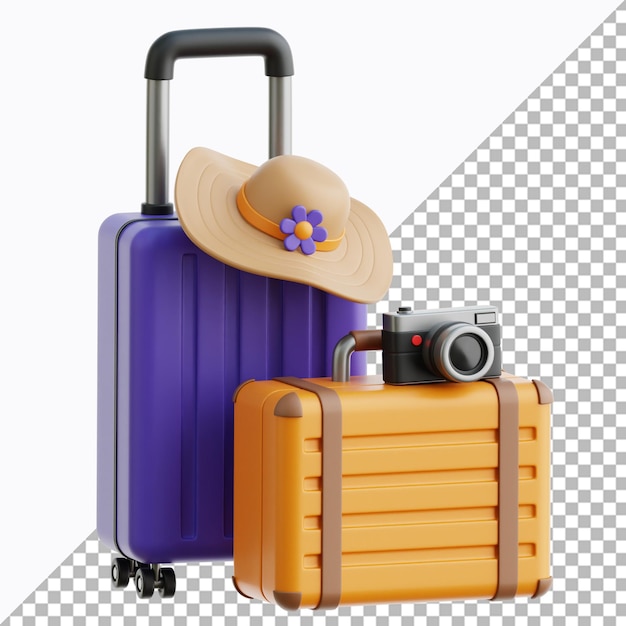 vacation 3d illustration