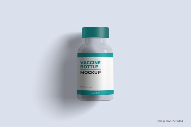 Vaccine bottle mockup