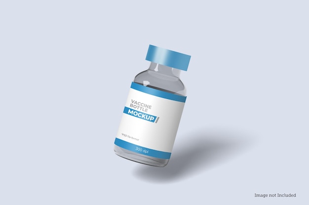 Vaccine bottle mockup