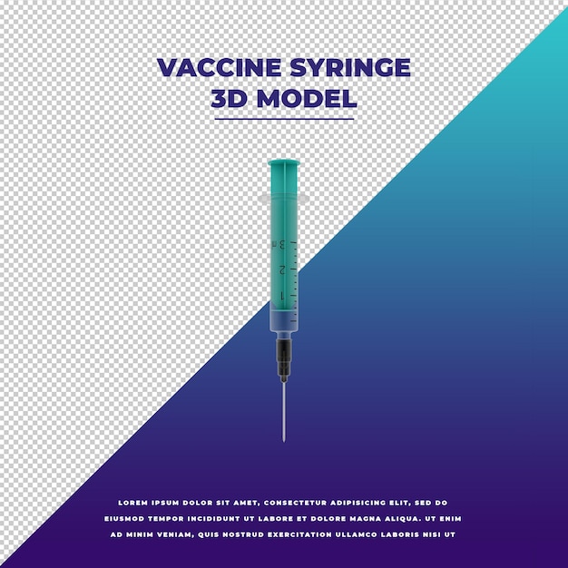 Vaccine syringe