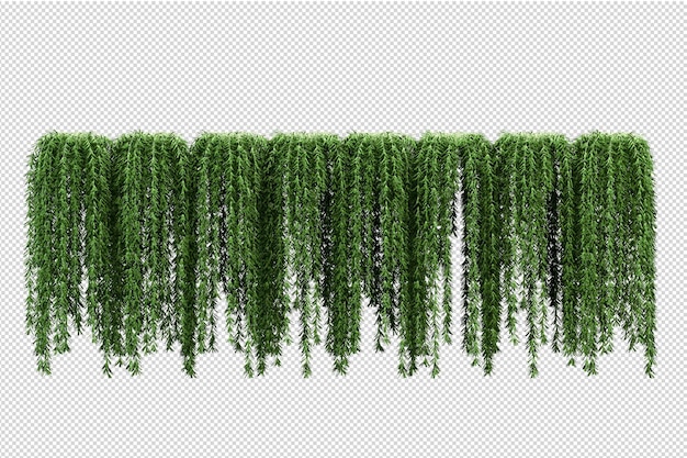 Vackra olika sorters blommor i 3D-rendera isolerade