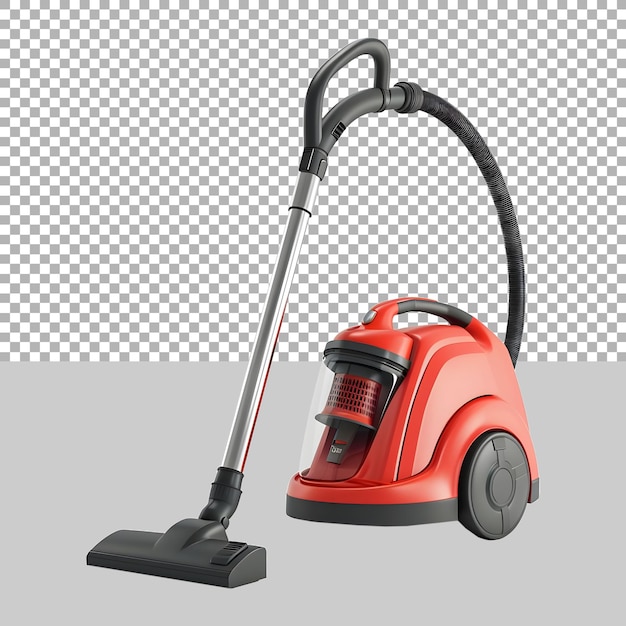 PSD vacuum cleaner on transparent background ai generated