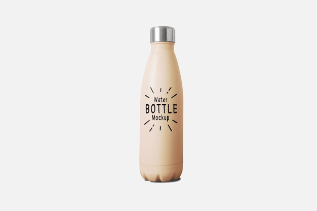 PSD vacuum flask water bottle mockup