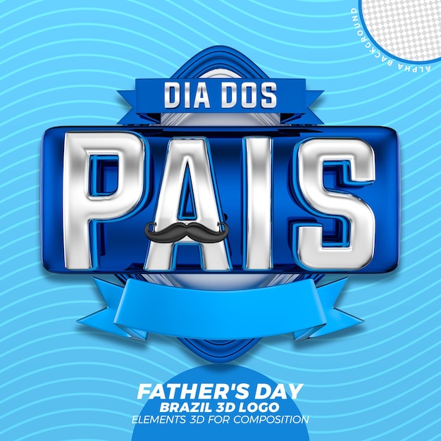 Vaders dag brazilië logo 3d render
