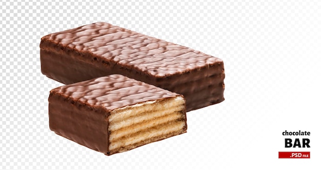 Vaffel chokoladebar isoleret