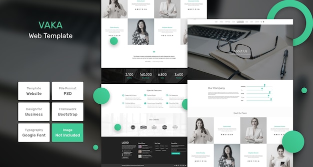 Vaka business and agency web template