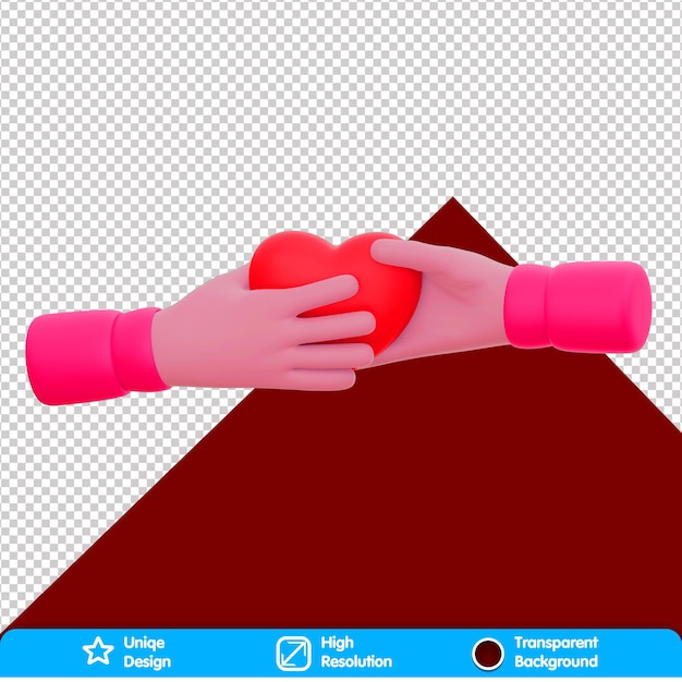 Valentijnsdag 3D hart ter beschikking