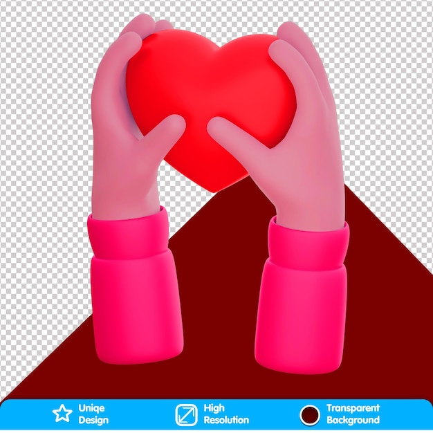 Valentijnsdag 3D hart ter beschikking