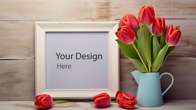 PSD valentijnsdag fotoframe mockup