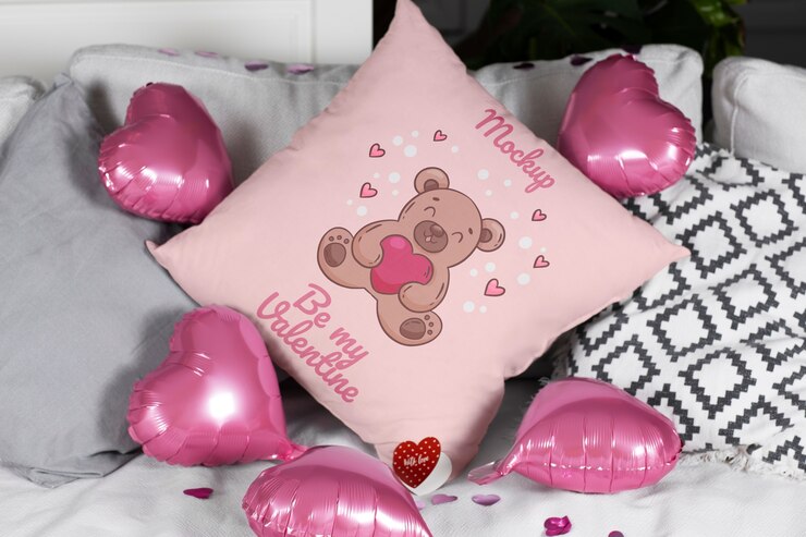 PSD valentijnsdag merchandise mockup