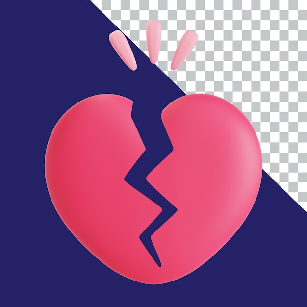 Valentine 3D Icon design illustration