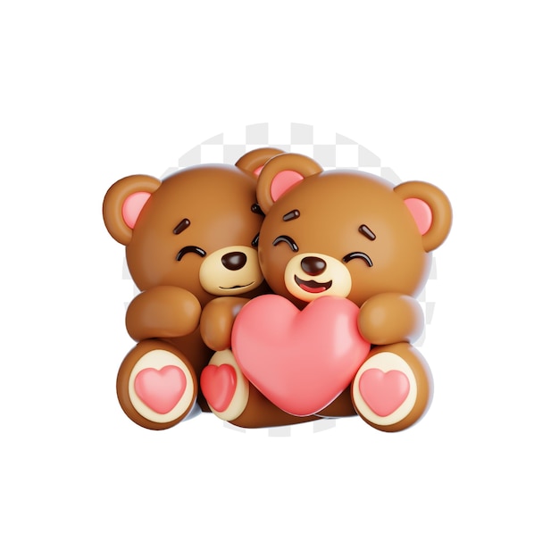 Valentine Bear Knuffelen 3D Icon