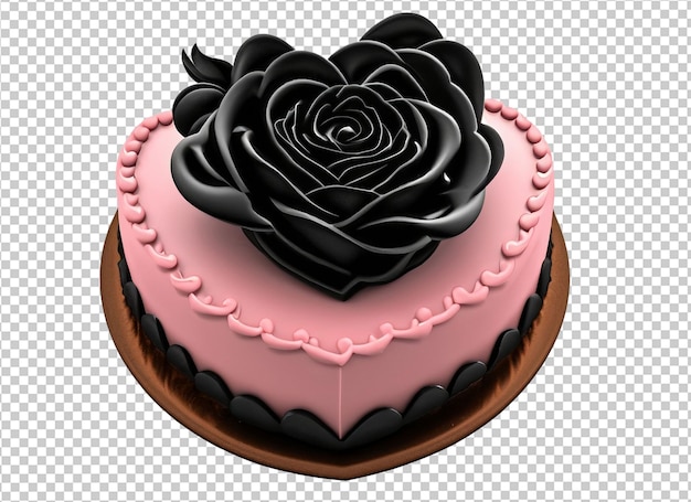 PSD valentine cake