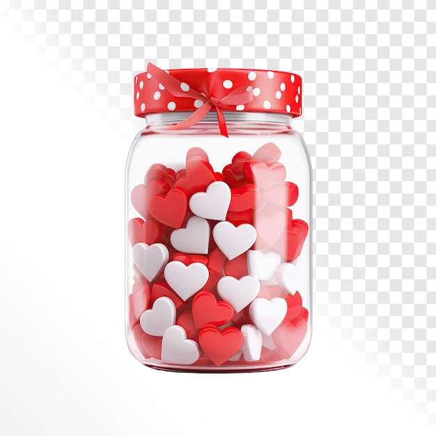 PSD valentine day background with red and white hearts in a vertical container