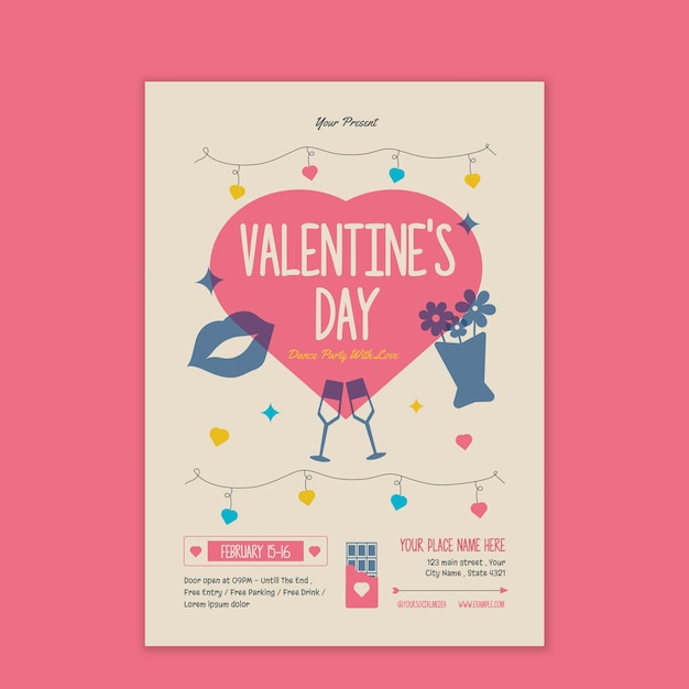 PSD valentine day flyer