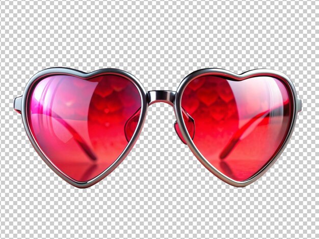 PSD valentine day heart shape glasses