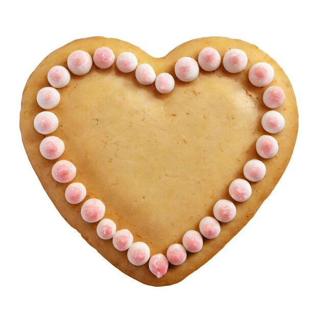 PSD valentine heart shaped cookie