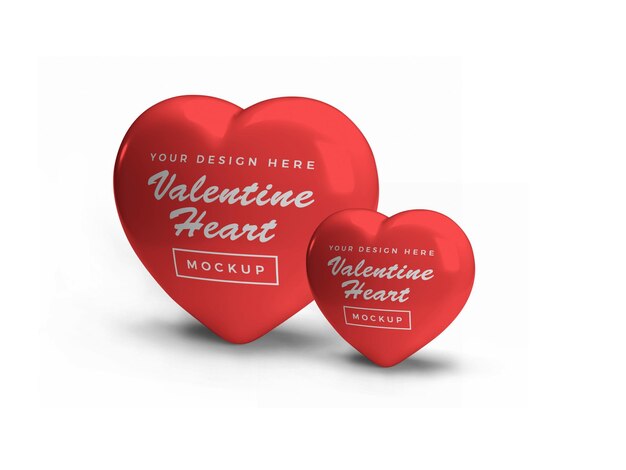 Дизайн макета символа сердца Валентина