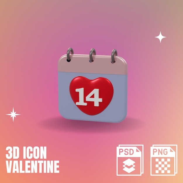 PSD valentine icon